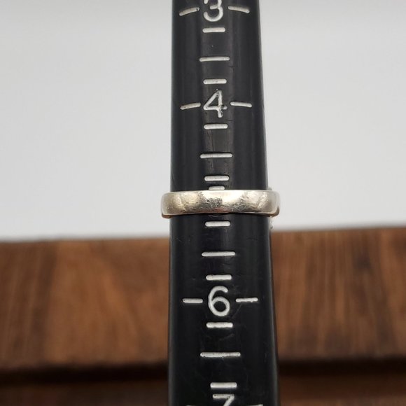 Size 5 925 Sterling Silver Large Pink Rectangle Cubic Zirconia Gem Ring - Picture 7 of 9